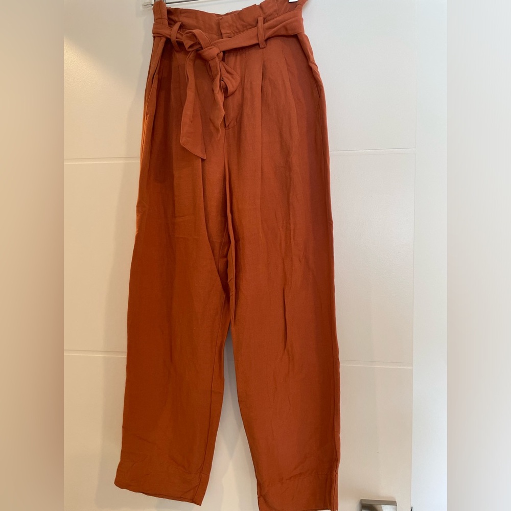 Madewell cropped linen pants